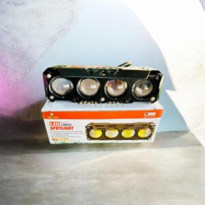 [ BAO BAO ] 4 lens LED lights Universal metal body paking 1 piece