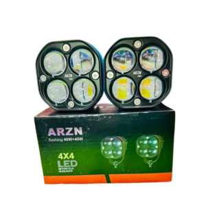 ARZN 4x4 Big siz (40wx40w 80w) total Heavy Duty Car Fog Light – yellow white worm whith 3 Color with High Brightness with Flash Mode for pass