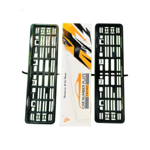 Universal Car Number Plate Bracket Cover – Heavy Plastic (Set of 2)