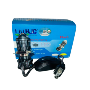Premium H4 Bike Projector Light with Dual Color Beam & Flashing Mode  2️⃣ Short Description