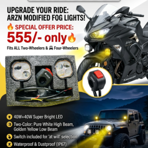 ARZN 4X4 mini LIGHT FOR ALL BIKE AND CAR 3 COLOR WITH FLASHING