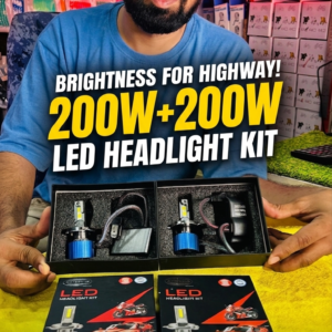 [ 200W + 200W ] 400W original ( MOTOBRIDE )[ H4 light ] best for 4 wheeler higher performance, LED lights, [ one year warranty ]